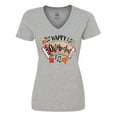 thumbnail image 1 of Inktastic Happy Oktoberfest- Accordian Women's V-Neck T-Shirt, 1 of 5