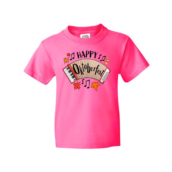 Inktastic Happy Oktoberfest- Accordian Youth T-Shirt