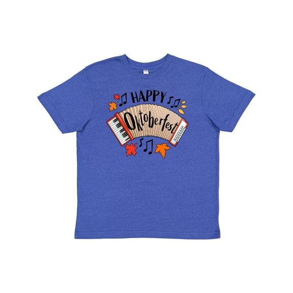 Inktastic Happy Oktoberfest- Accordian Youth T-Shirt