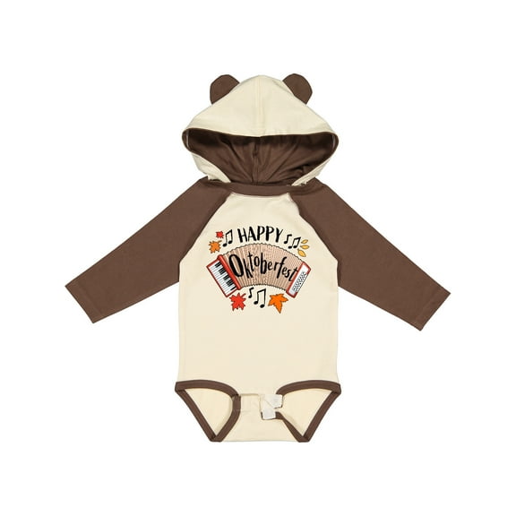 Inktastic Happy Oktoberfest- accordian Boys or Girls Long Sleeve Baby Bodysuit