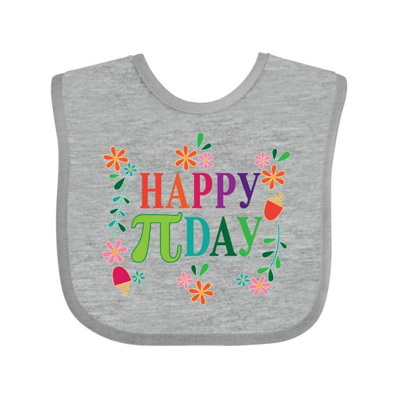 Inktastic Happy Pi Day Girls Girls Baby Bib