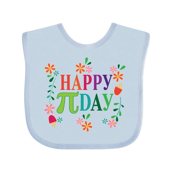 Inktastic Happy Pi Day Girls Girls Baby Bib