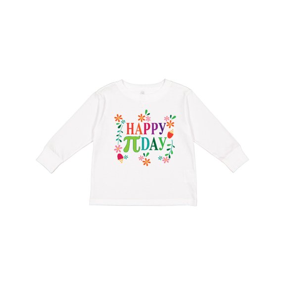 Inktastic Happy Pi Day Girls Girls Long Sleeve Toddler T-Shirt
