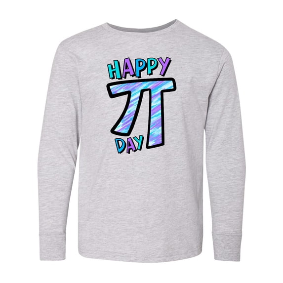 Inktastic Happy Pi Day Long Sleeve Youth T-Shirt
