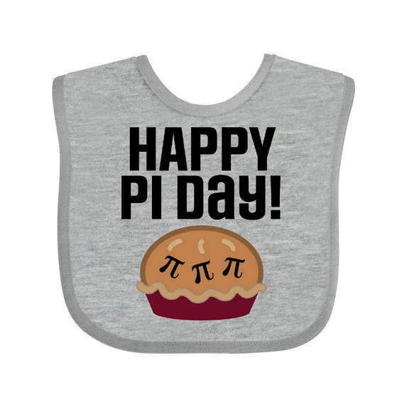Inktastic Happy Pi Day Math Holiday Boys or Girls Baby Bib