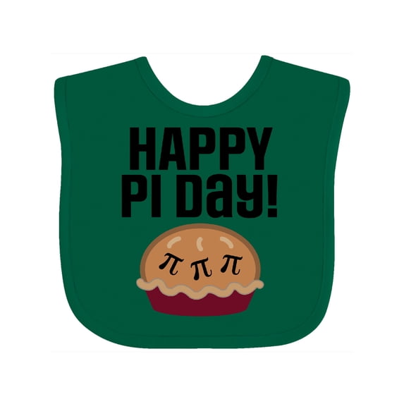 Inktastic Happy Pi Day Math Holiday Boys or Girls Baby Bib