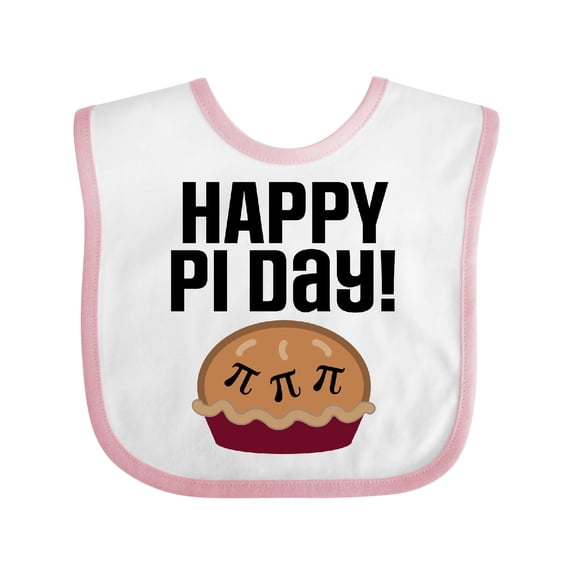 Inktastic Happy Pi Day Math Holiday Boys or Girls Baby Bib
