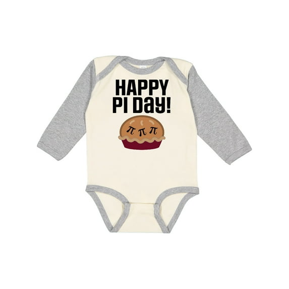 Inktastic Happy Pi Day Math Holiday Boys or Girls Long Sleeve Baby Bodysuit