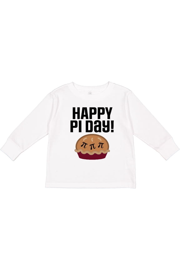Happy Pi Day Math Holiday Boys or Girls Long Sleeve Toddler T-Shirt