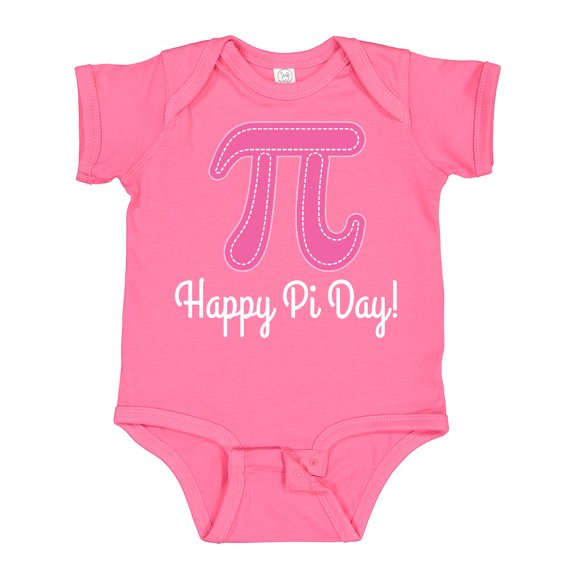 Inktastic Happy Pi Day Pink Math Symbol Girls Baby Bodysuit