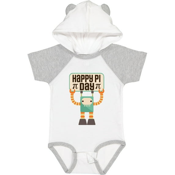 Inktastic Happy Pi Day Robot Math Class Boys or Girls Baby Bodysuit