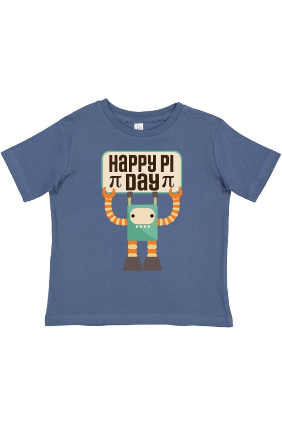 Happy Pi Day Robot Math Class Boys or Girls Toddler T-Shirt