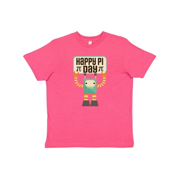 Inktastic Happy Pi Day Robot Math Class Youth T-Shirt