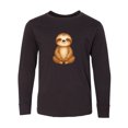 thumbnail image 1 of Inktastic Happy Sloth Long Sleeve Youth T-Shirt, 1 of 5