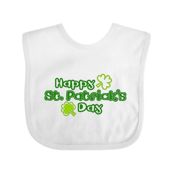 Inktastic Happy St. Patrick's Day Boys or Girls Baby Bib