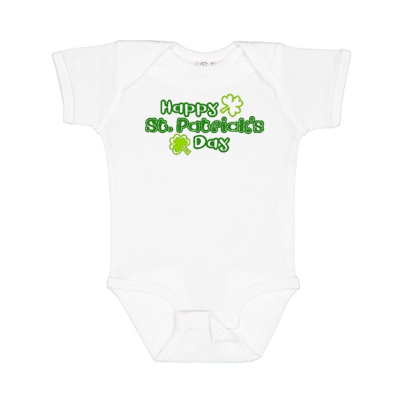 Inktastic Happy St. Patrick's Day Boys or Girls Baby Bodysuit