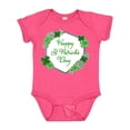 thumbnail image 1 of Inktastic Happy St. Patrick's Day Clovers Boys or Girls Baby Bodysuit, 1 of 5