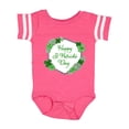 thumbnail image 1 of Inktastic Happy St. Patrick's Day Clovers Boys or Girls Baby Bodysuit, 1 of 5
