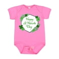 thumbnail image 1 of Inktastic Happy St. Patrick's Day Clovers Boys or Girls Baby Bodysuit, 1 of 5