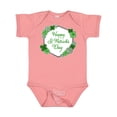 thumbnail image 1 of Inktastic Happy St. Patrick's Day Clovers Boys or Girls Baby Bodysuit, 1 of 5
