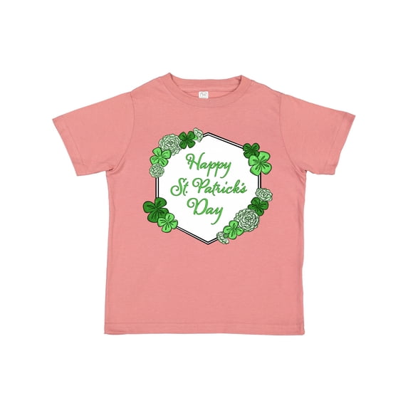 Inktastic Happy St. Patrick's Day Clovers Boys or Girls Toddler T-Shirt