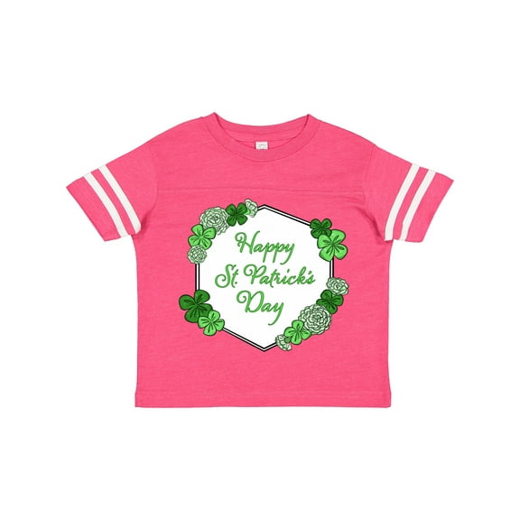 Inktastic Happy St. Patrick's Day Clovers Boys or Girls Toddler T-Shirt