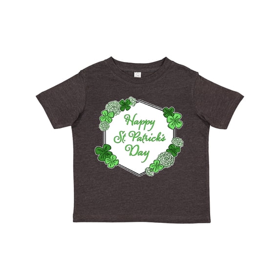 Inktastic Happy St. Patrick's Day Clovers Boys or Girls Toddler T-Shirt