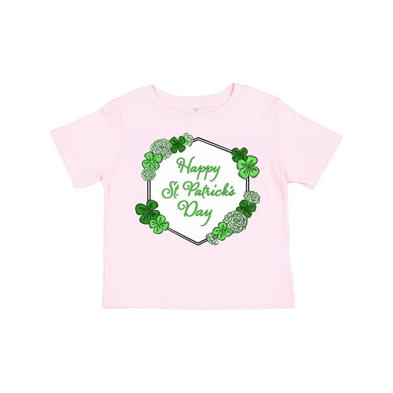Inktastic Happy St. Patrick's Day Clovers Boys or Girls Toddler T-Shirt