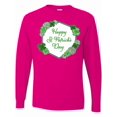 thumbnail image 1 of Inktastic Happy St. Patrick's Day Clovers Long Sleeve T-Shirt, 1 of 5
