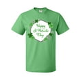 thumbnail image 1 of Inktastic Happy St. Patrick's Day Clovers T-Shirt, 1 of 5