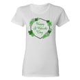 thumbnail image 1 of Inktastic Happy St. Patrick's Day Clovers Women's T-Shirt, 1 of 5