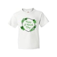 thumbnail image 1 of Inktastic Happy St. Patrick's Day Clovers Youth T-Shirt, 1 of 5