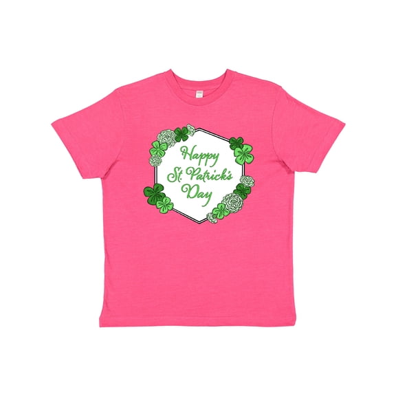 Inktastic Happy St. Patrick's Day Clovers Youth T-Shirt