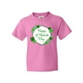 thumbnail image 1 of Inktastic Happy St. Patrick's Day Clovers Youth T-Shirt, 1 of 5