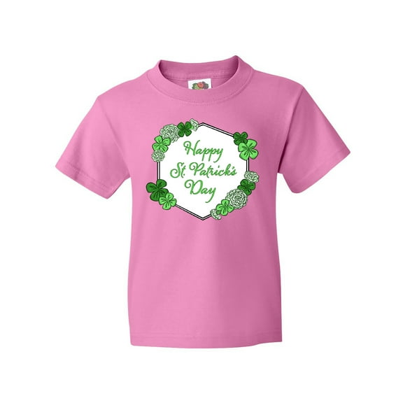 Inktastic Happy St. Patrick's Day Clovers Youth T-Shirt