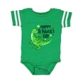 thumbnail image 1 of Inktastic Happy St. Patrick's Day- Green Dinosaur Boys or Girls Baby Bodysuit, 1 of 5