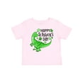 thumbnail image 1 of Inktastic Happy St. Patrick's Day Green Dinosaur Boys or Girls Baby T-Shirt, 1 of 5