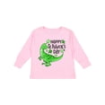 thumbnail image 1 of Inktastic Happy St. Patrick's Day- Green Dinosaur Boys or Girls Long Sleeve Toddler T-Shirt, 1 of 5