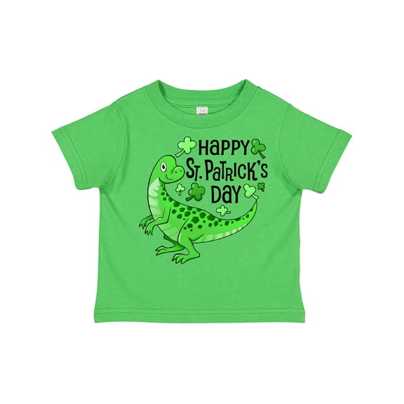 Inktastic Happy St. Patrick's Day Green Dinosaur Boys or Girls Toddler T-Shirt