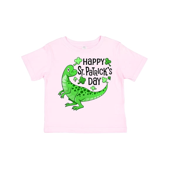 Inktastic Happy St. Patrick's Day Green Dinosaur Boys or Girls Toddler T-Shirt