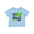 thumbnail image 1 of Inktastic Happy St. Patrick's Day Green Hat and Clovers Boys or Girls Baby T-Shirt, 1 of 5