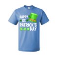 thumbnail image 1 of Inktastic Happy St. Patrick's Day Green Hat and Clovers T-Shirt, 1 of 4