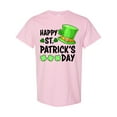 thumbnail image 1 of Inktastic Happy St. Patrick's Day Green Hat and Clovers T-Shirt, 1 of 5