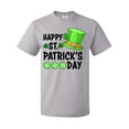 thumbnail image 1 of Inktastic Happy St. Patrick's Day Green Hat and Clovers T-Shirt, 1 of 4