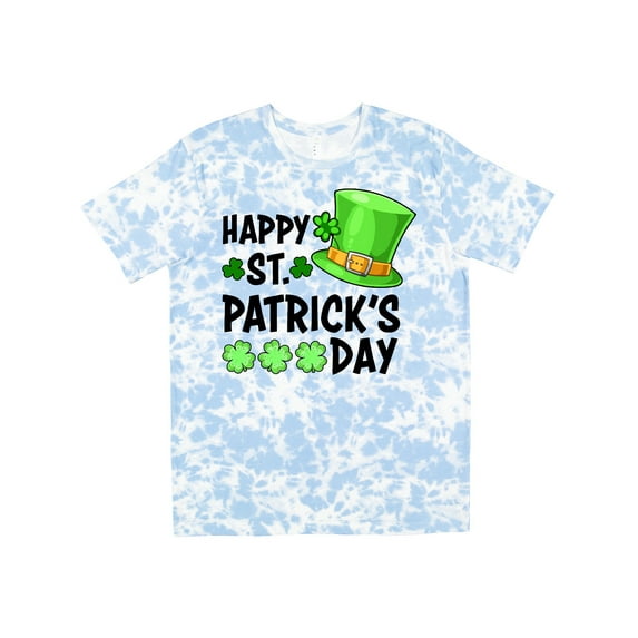 Inktastic Happy St. Patrick's Day Green Hat and Clovers T-Shirt