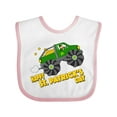 thumbnail image 1 of Inktastic Happy St. Patrick's Day Monster Truck with Leprechaun Boys or Girls Baby Bib, 1 of 4