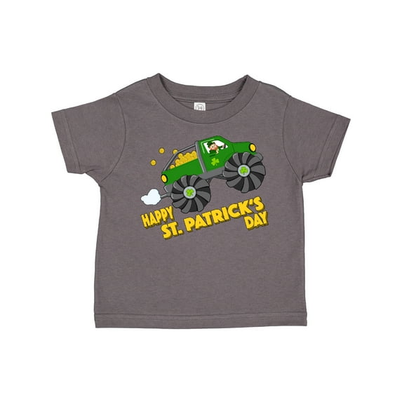 Inktastic Happy St. Patrick's Day Monster Truck with Leprechaun Boys or Girls Toddler T-Shirt