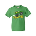 thumbnail image 1 of Inktastic Happy St. Patrick's Day Monster Truck with Leprechaun Youth T-Shirt, 1 of 5