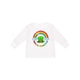 thumbnail image 1 of Inktastic Happy St. Patrick's Day Rainbow and Hat Boys or Girls Long Sleeve Toddler T-Shirt, 1 of 5
