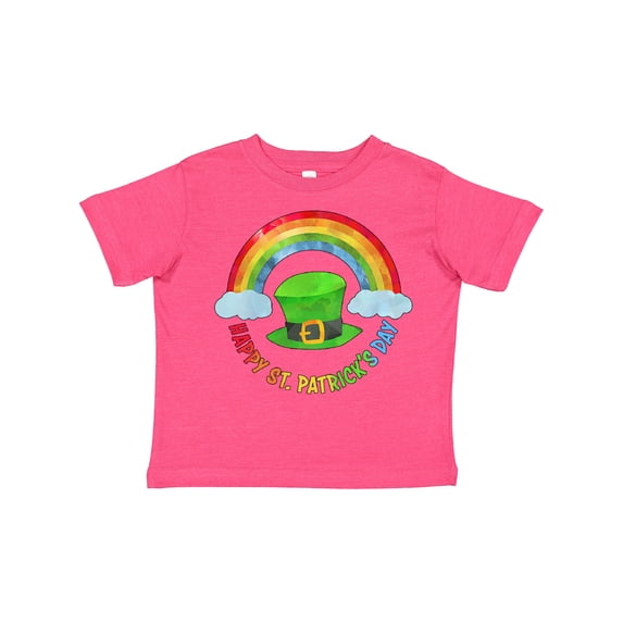 Inktastic Happy St. Patrick's Day Rainbow and Hat Boys or Girls Toddler T-Shirt